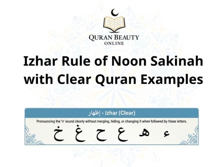"Master Izhar Noon Sakinah: Clear & Accurate Quran Recitation"