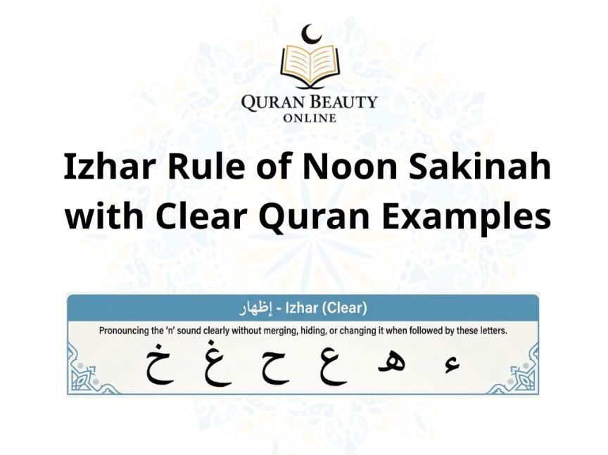 "Master Izhar Noon Sakinah: Clear & Accurate Quran Recitation"