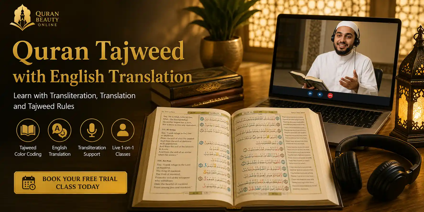 quran tajweed with english translation
