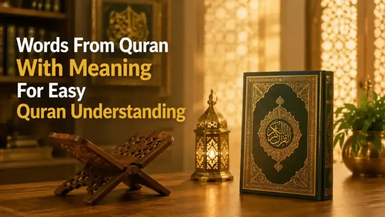 words from quran with meaning