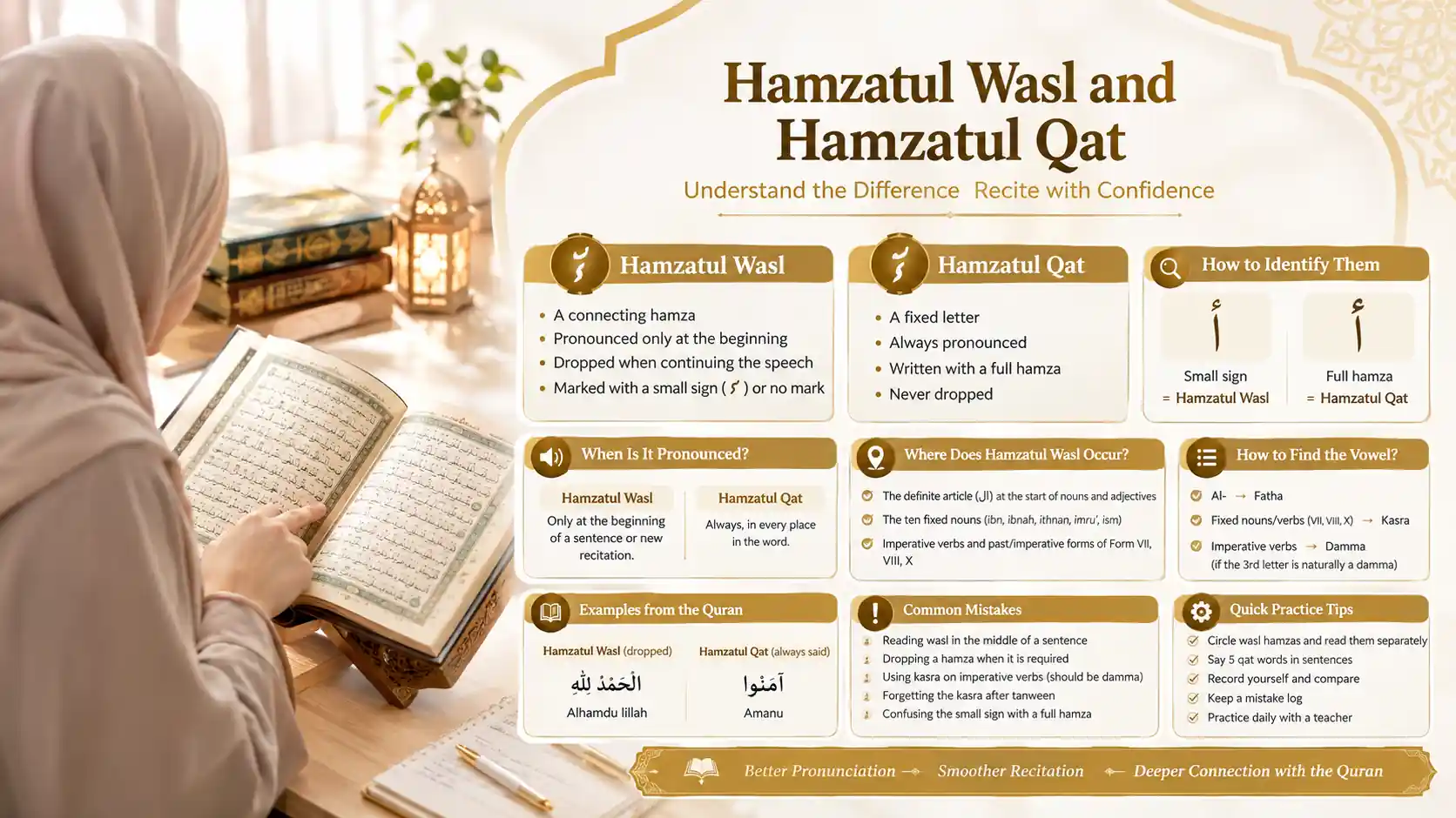 Hamzatul Wasl and Hamzatul Qat Hamzatul Wasl and Hamzatul Qat