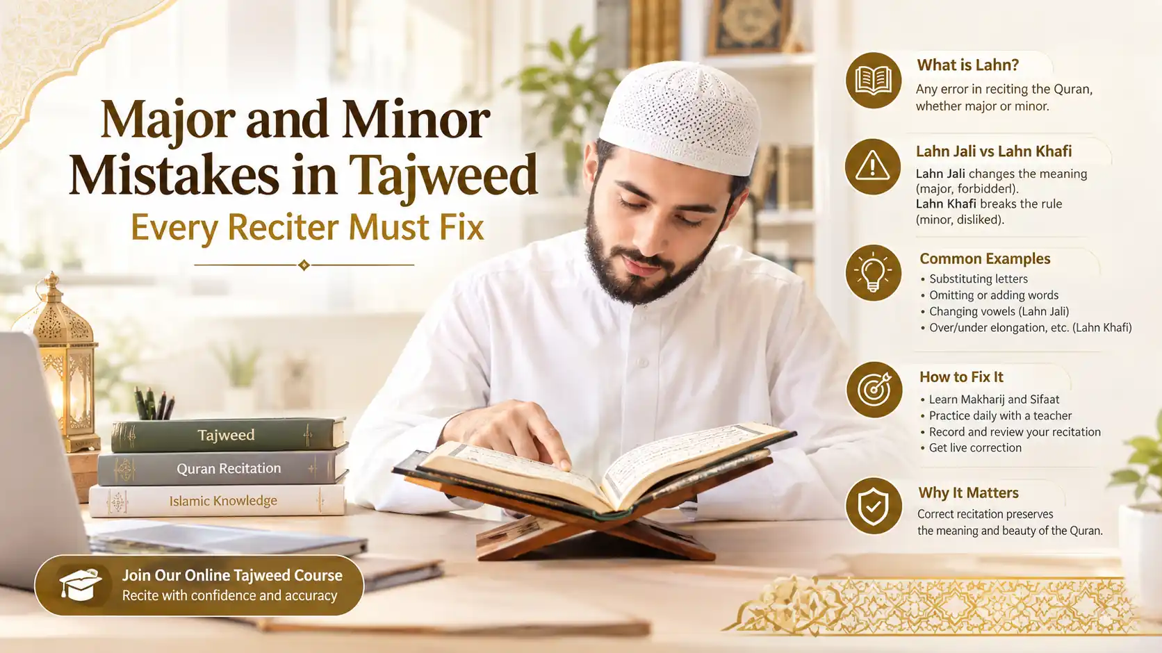 Major and Minor Mistakes in Tajweed